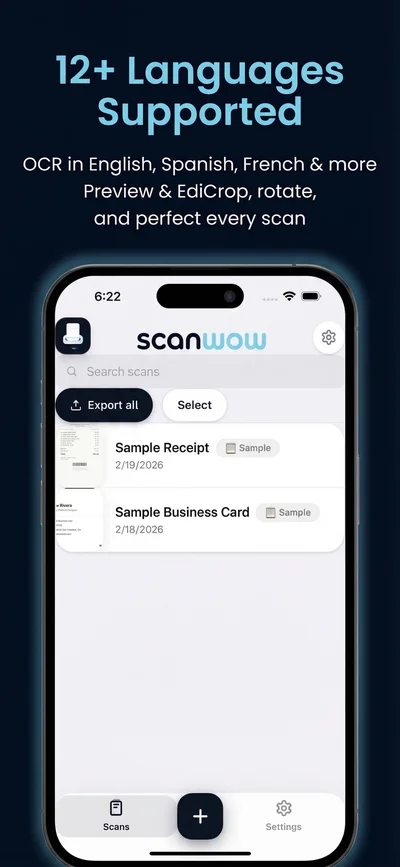 ScanWow scan library